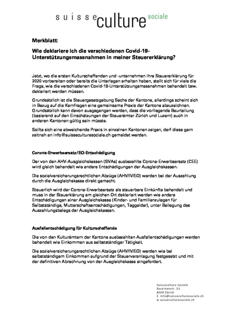 Suisseculture Sociale Steuern Merkblatt_DEF_DE